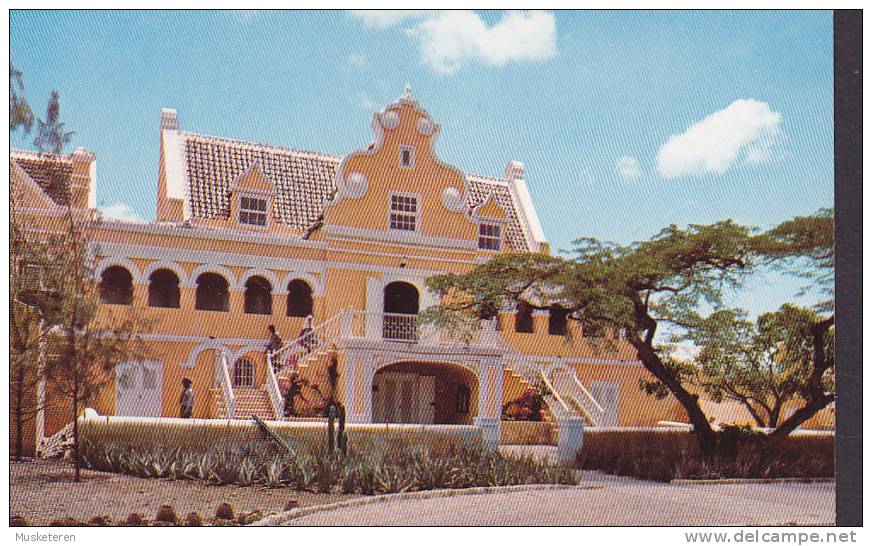 Curacao PPC Old Building In Scharloweg Netherlands Antilles West Indies (2 Scans) - Curaçao