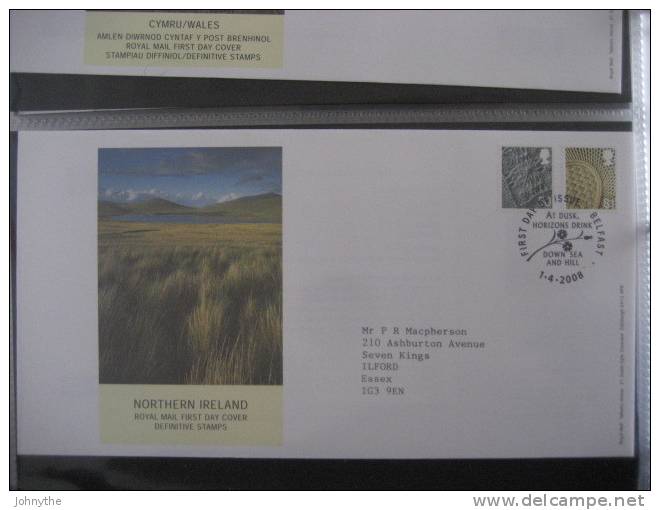 Great Britain 2008 Regional Definitives Northern Ireland  Fdc - 2001-10 Ediciones Decimales