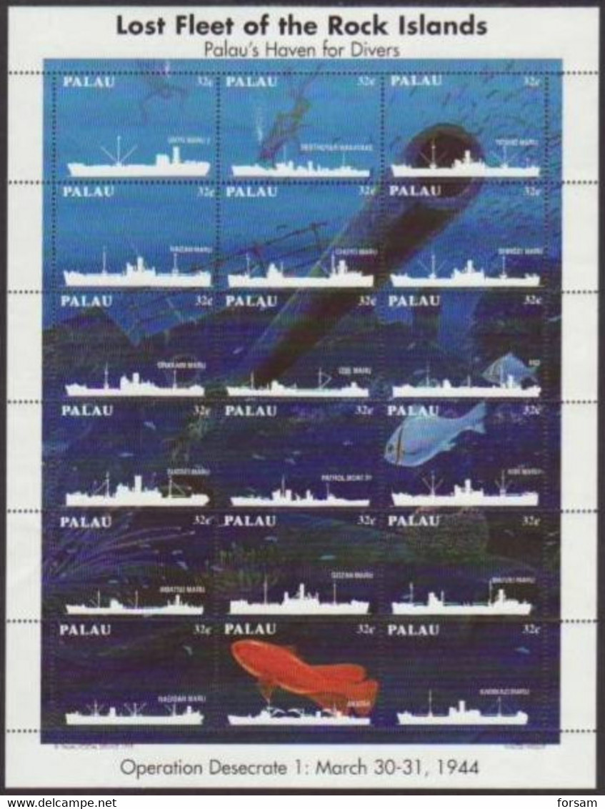 PALAU..1995..Michel  # 868-885...FULL SHEET...MNH. - Palau