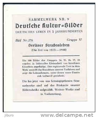 Berliner Strassenleben / Strass Rue Vie à Berlin Diligence Voiture à Cheval Lampadaire Réverbère Policier   // IM 39/18 - Autres & Non Classés