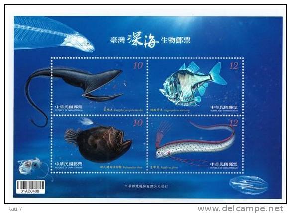 FORMOSE -TAIWAN 2012 - Faune Marine, Poissons, Créatures Des Fonds Des Océans - 2 BF Neufs // Mnh - Nuevos