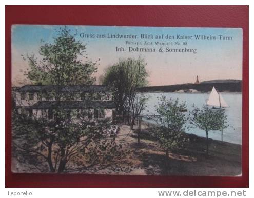 AK WANNSEE BERLIN Lindwerder Ca.1910//  D*7424 - Wannsee