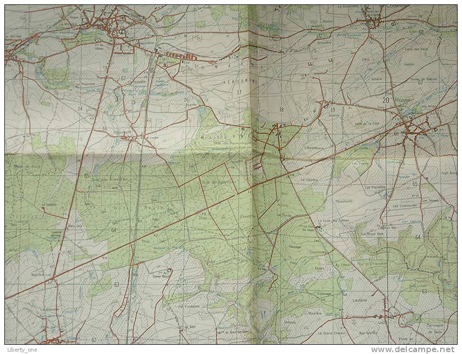 Belgie Stafkaart PHILIPPEVILLE - Rosée 53/5-6 - 1/25.000 ! - Europa