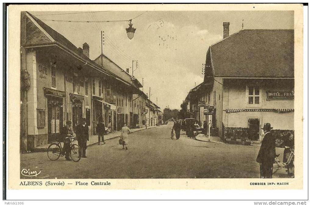 CPA  ALBENS, Place Centrale  6833 - Albens