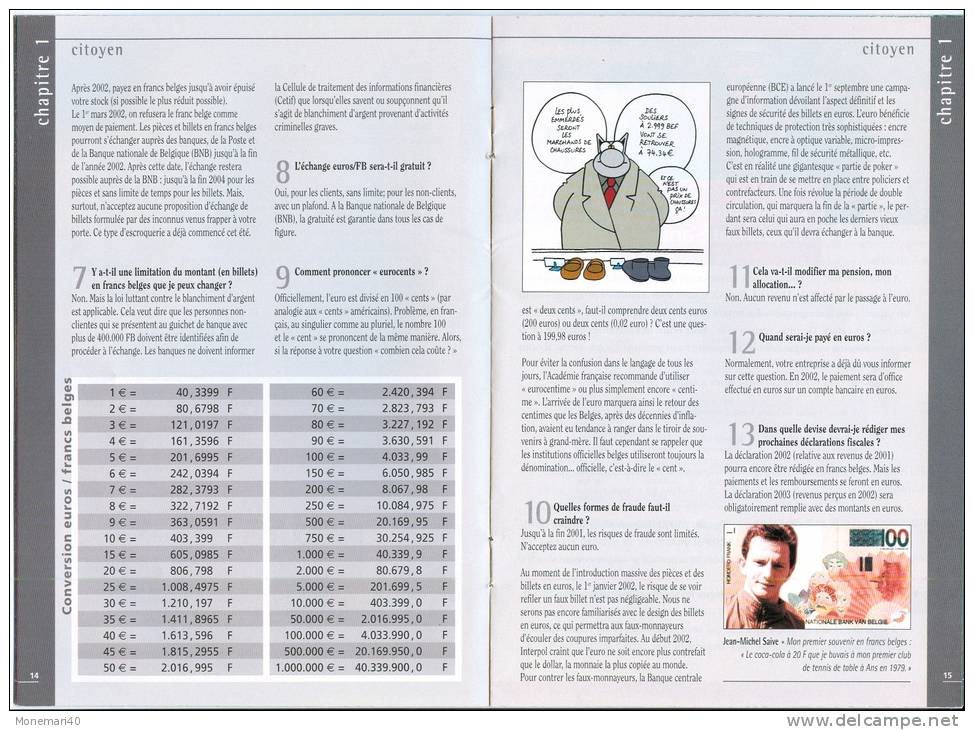 BROCHURE 'L'EURO - GUIDE PRATIQUE' Supplément Au Journal 'LE SOIR' Du 20 Septembre 2001. - Belgique