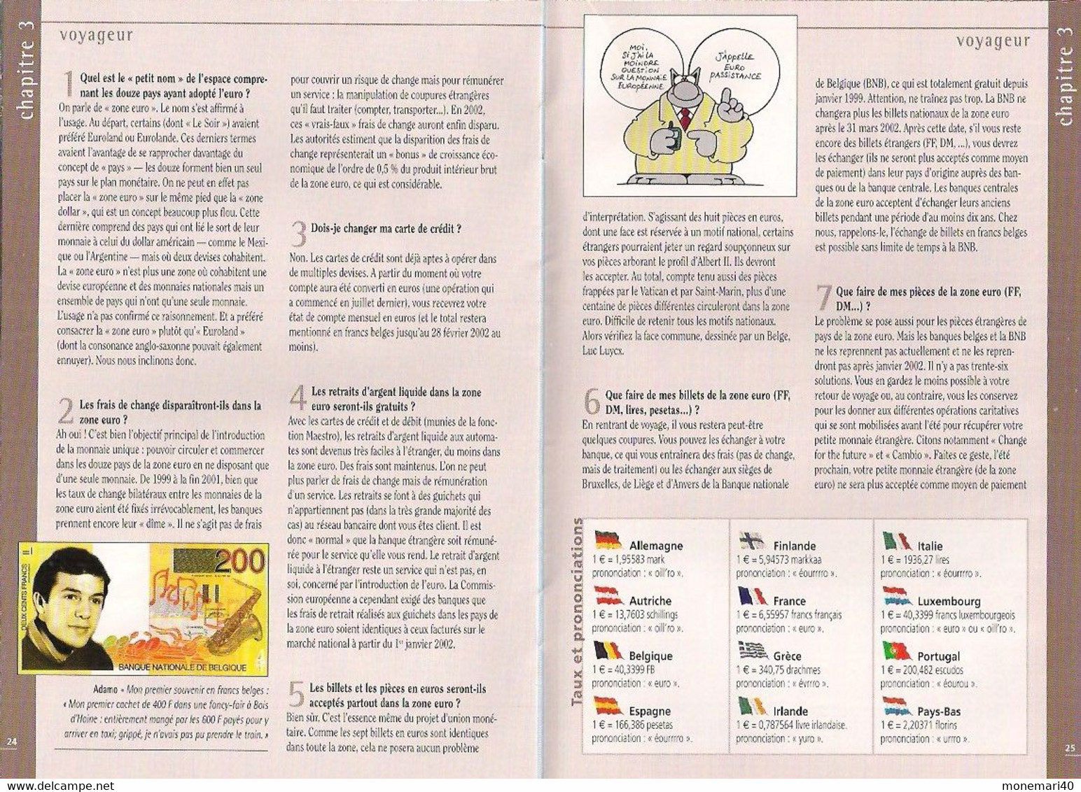 BROCHURE 'L'EURO - GUIDE PRATIQUE' Supplément au journal 'LE SOIR' du 20 septembre 2001.