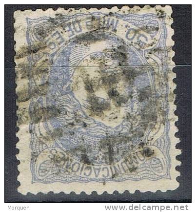 Sello 50 Mils Alegoria 1870, Parrilla Numeral 10 CORDOBA, Num 107 º - Used Stamps