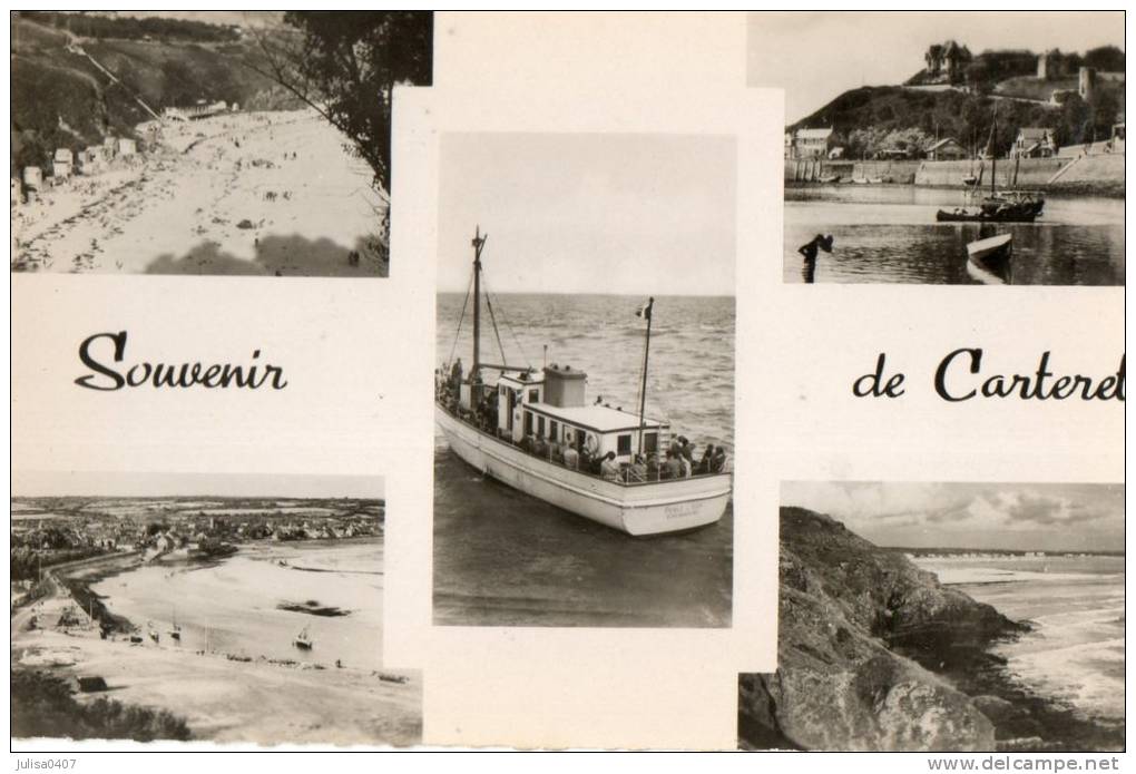 CARTERET (50) Carte Souvenir à 5 Vues - Carteret