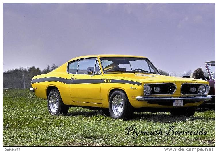 Plymouth Barracuda Sticker - Size:15X10 Cm. Aprox. - Collection Of  Cars (240 Differents) - Otros & Sin Clasificación