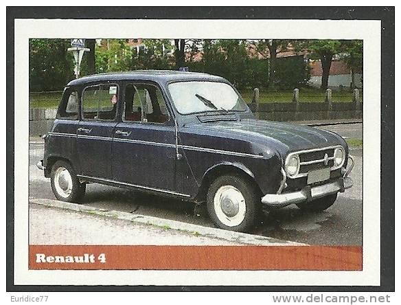 Renault 4 Sticker - Size:70x50 Mm. Aprox. - Collection Of  Cars (240 Differents) - Autres & Non Classés