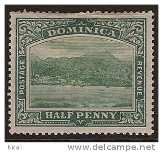 DOMINICA 1903 1/2d Roseau SG 27 HM NP135 - Dominica (...-1978)