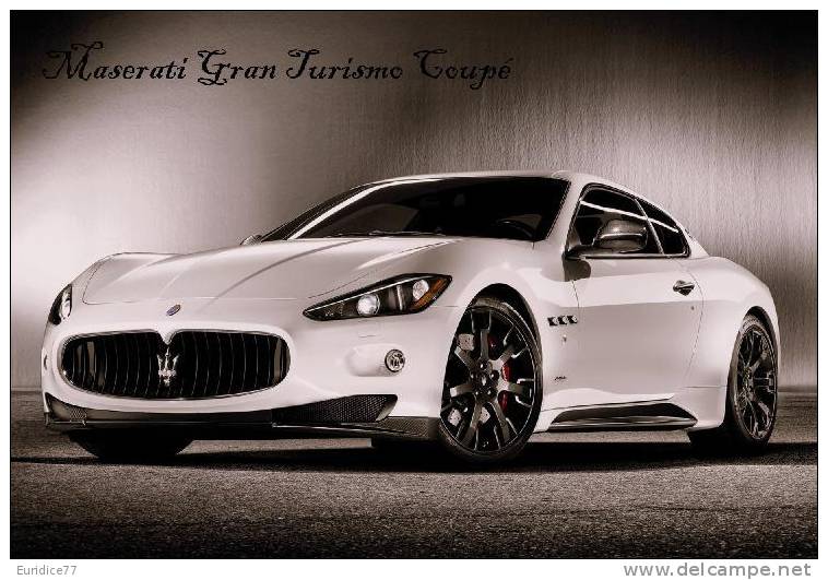 Maserati Gran Turismo Coupé Sticker - Size:15X10 Cm. Aprox. - Collection Of  Cars (240 Differents) - Altri & Non Classificati