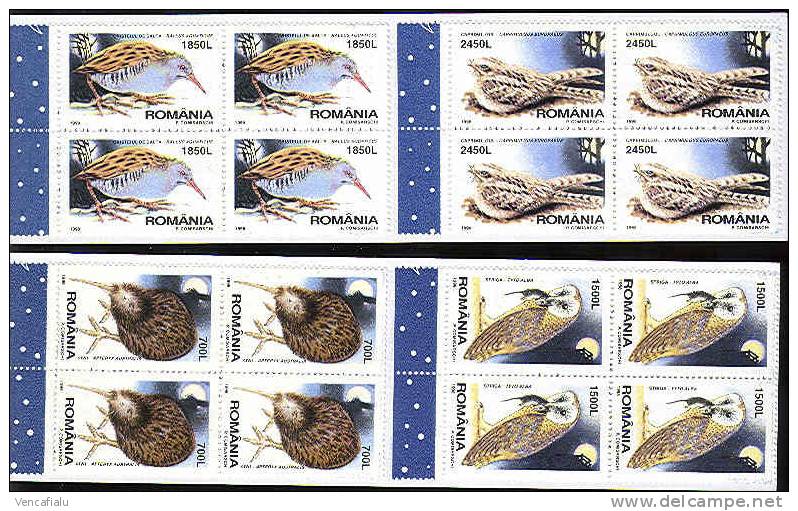 Romania 1998 - Night Birds,set Of 2 Booklet´s (BKL), MNH - Altri & Non Classificati