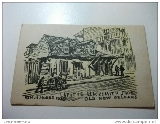 Lafitte Blacksmith Shop Old New Orleans M.h. 1939 New Orleans U.s.a. - Negozi