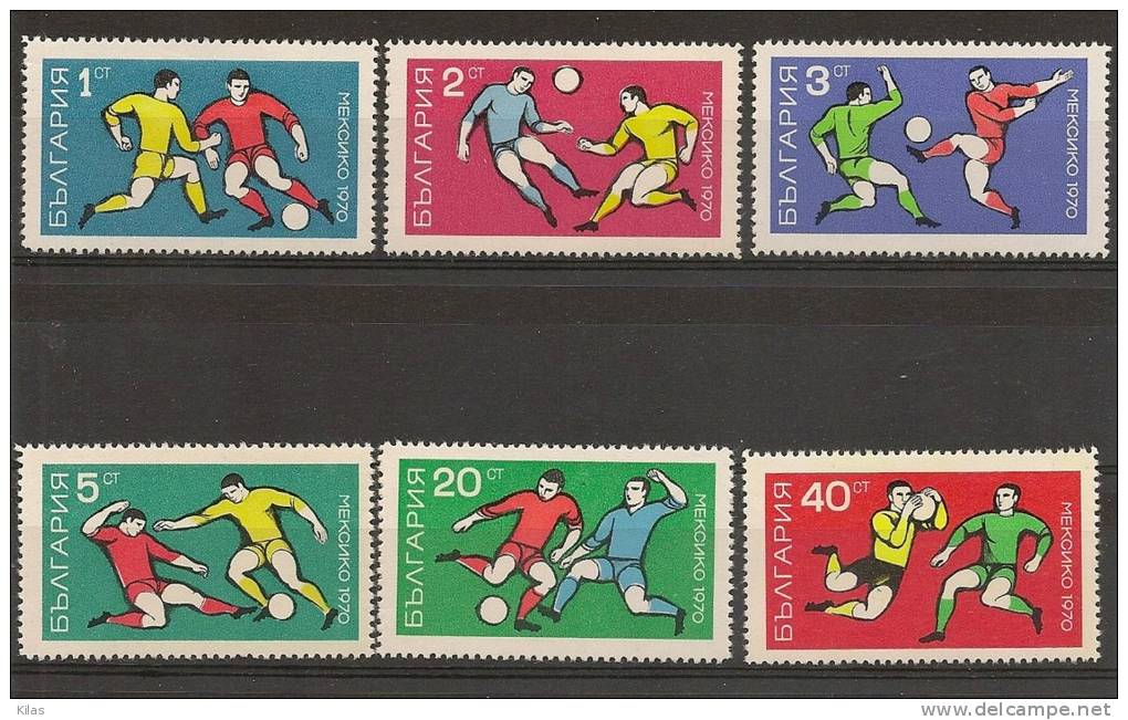 BULGARIA 1970 World Cup Football Mexico MNH - 1970 – Mexico