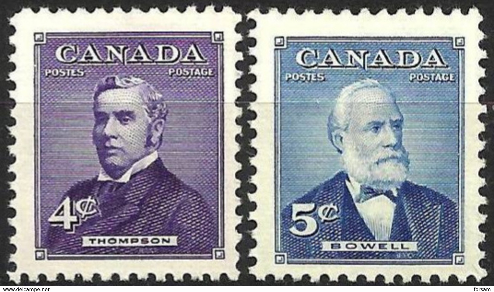 CANADA..1954..Michel # 296 - 297...MNH. - Nuovi