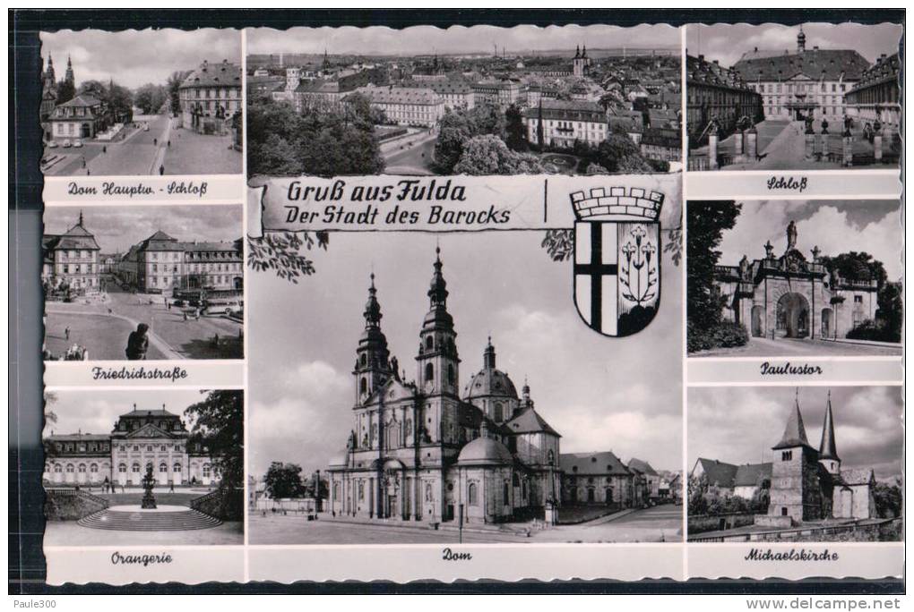 Fulda - Mehrbildkarte - Barockstadt - Fulda