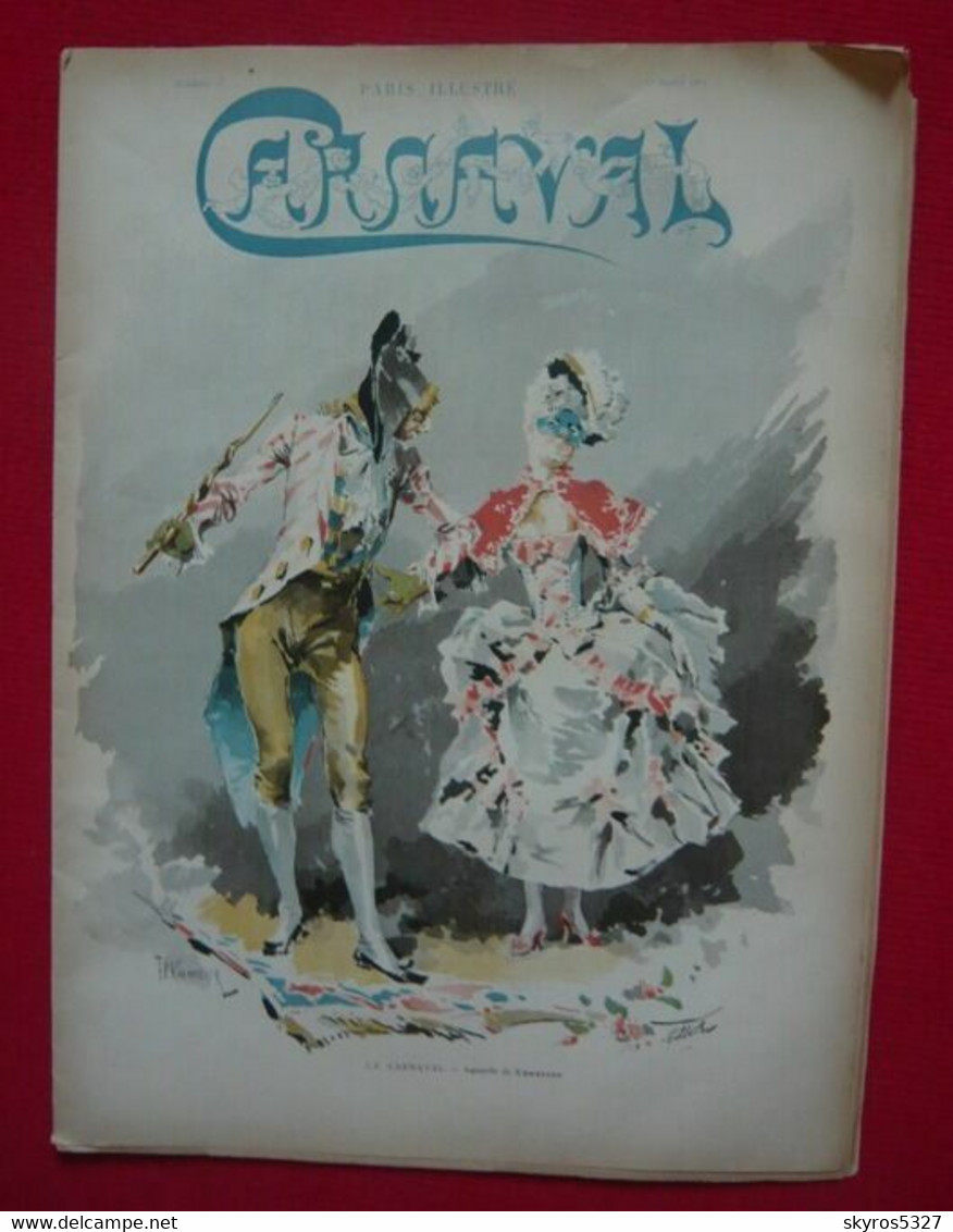 Carnaval - Revue Paris Illustré N° 11 1er Mars 1884 - Magazines - Before 1900