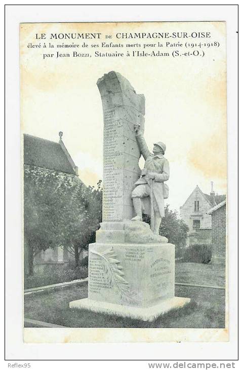 CHAMPAGNE SUR OISE - Le Monument Aux Morts ( Statuaire Isle Adam ) - Champagne Sur Oise