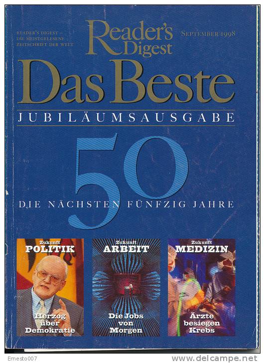 Reader's Digest - DAS BESTE - September 1998, Ca. 240 Seiten - Autres & Non Classés