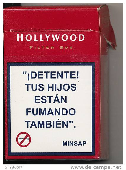 Leere Zigarettenschachtel Aus Cuba/Kuba Marke "HOLLYWOOD" (Box Beschädigt!) - Sonstige & Ohne Zuordnung