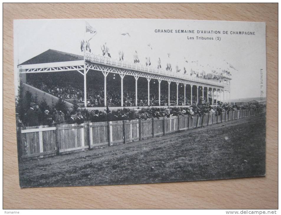 Grande Semaine D'aviation De Champagne Les Tribunes (2) - Aerodrome