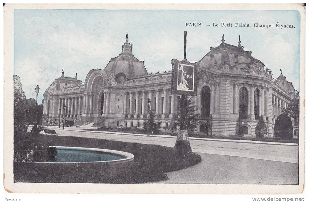 Old FRANCE Postcard PARIS Le Pitie Palais, Champs Elysee - Champs-Elysées