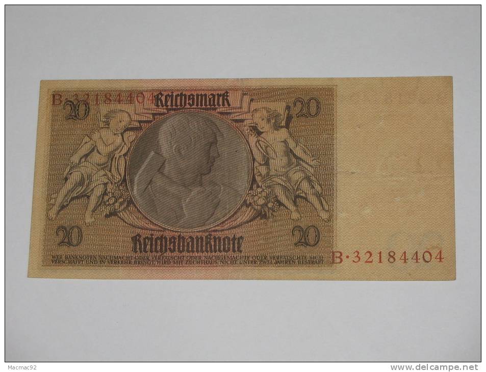 20  Reichsmark - Zwanzig Reichmark - 1929  Reichsbanknote - Germany - Allemagne - 20 Mark