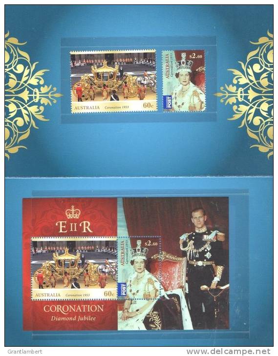 Australia 2013 Coronation - Diamond Jubilee Presentation Pack - See 2nd Scan - Presentation Packs