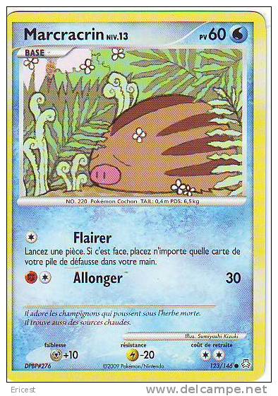 - X - CARTE POKEMON MARCRACRIN NIV 13 123/146 NEUVE - Andere & Zonder Classificatie