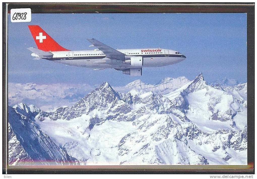 AVIATION SUISSE - SWISSAIR - AIRBUS A310 EUROPE  - TB - 1946-....: Moderne