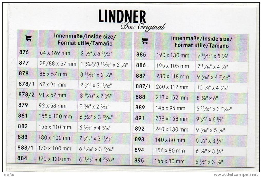 Telefonkarten Hüllen I100-Box Neu 9€ Zum Schutz/Sortieren Telefon-Karten TC #878 LINDNER 88x57mm For Telecards The World - Ohne Zuordnung