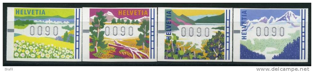 1996 Svizzera, Paesaggi, Serie Completa Nuova (**) - Coil Stamps