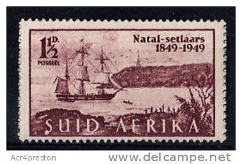 D0104 SOUTH AFRICA 1949, SG 127 Centenary Of Natal Settlers - ERROR Spot On 'S' Of Suid-Africa  MNH - Nuovi