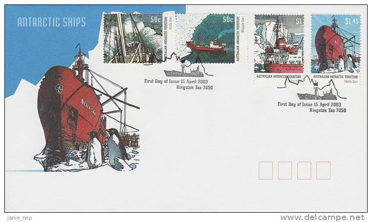 AAT 2003 Antarctic Ships FDC - Other & Unclassified