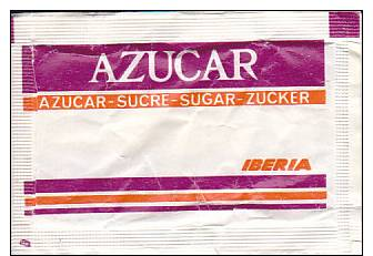 SOBRE DE AZUCAR DE CAFE COLUMBA - IBERIA DE LOS AÑOS 80 / 80´S IBERIA AIRLINES SUGAR PACKET / SUCRE ANNES 80 - Azúcar