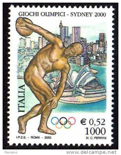 PIA  -  ITALIE  -  2000  : Giochi Olimpici Di Sidney -     (SAS  2495-96 ) - Summer 2000: Sydney