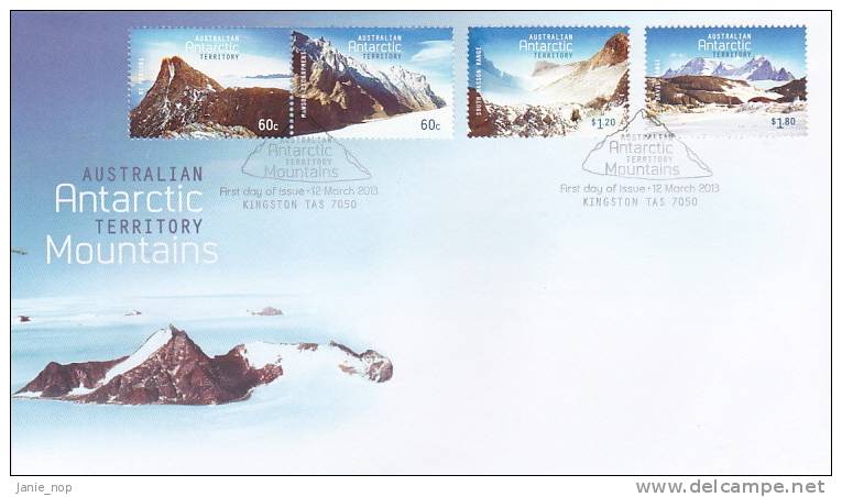 AAT 2013 Antarctic Mountains Set  FDC - Other & Unclassified