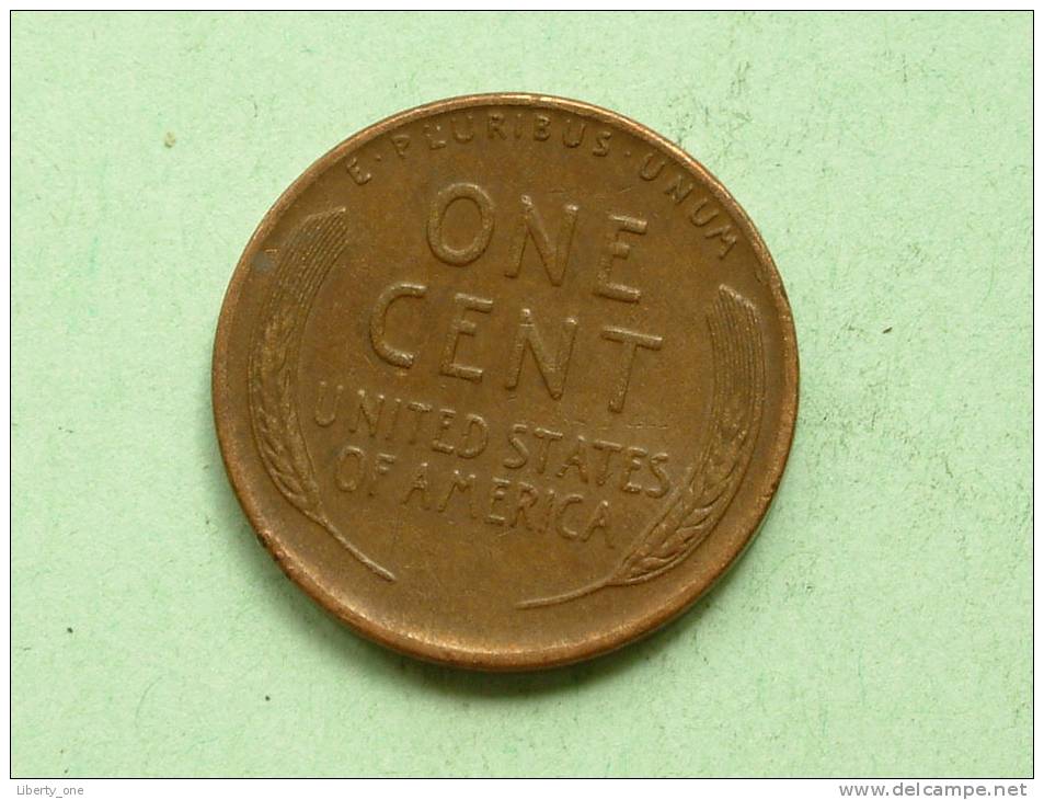 1942 D - One Cent / KM 132 ( Uncleaned - For Grade, Please See Photo ) ! - 1909-1958: Lincoln, Wheat Ears Reverse