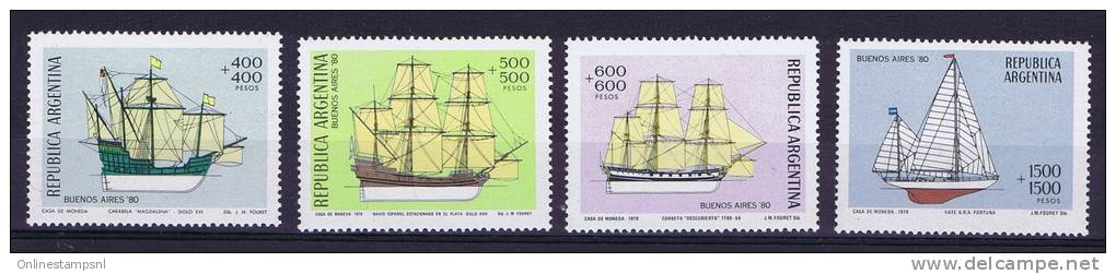 Argentie: 1979, Mi 1405 - 1408   MNH/**, Ships Boats - Nuovi