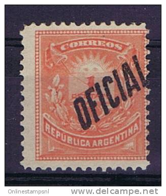 Argentie: Official, Mi 9c, Perfo 12, Not Used (*) - Dienstzegels