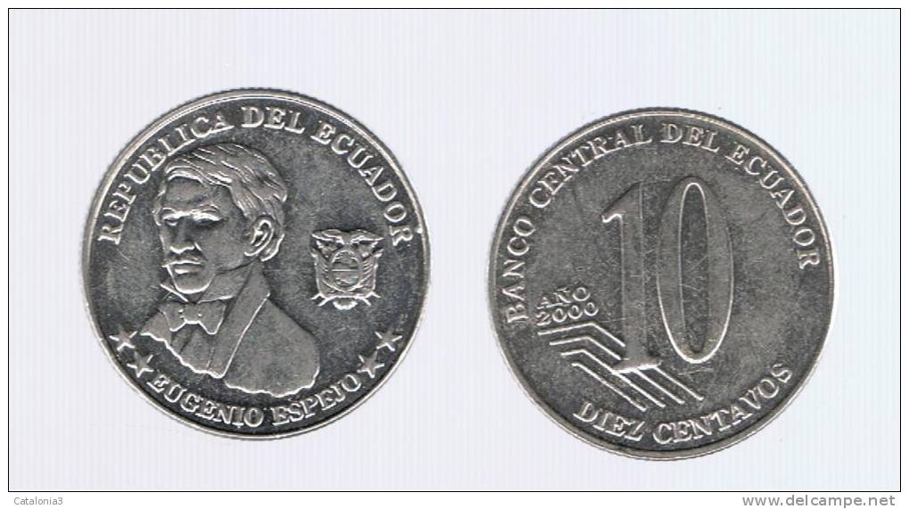 ECUADOR -  10 Centavos  2000  KM106 - Ecuador