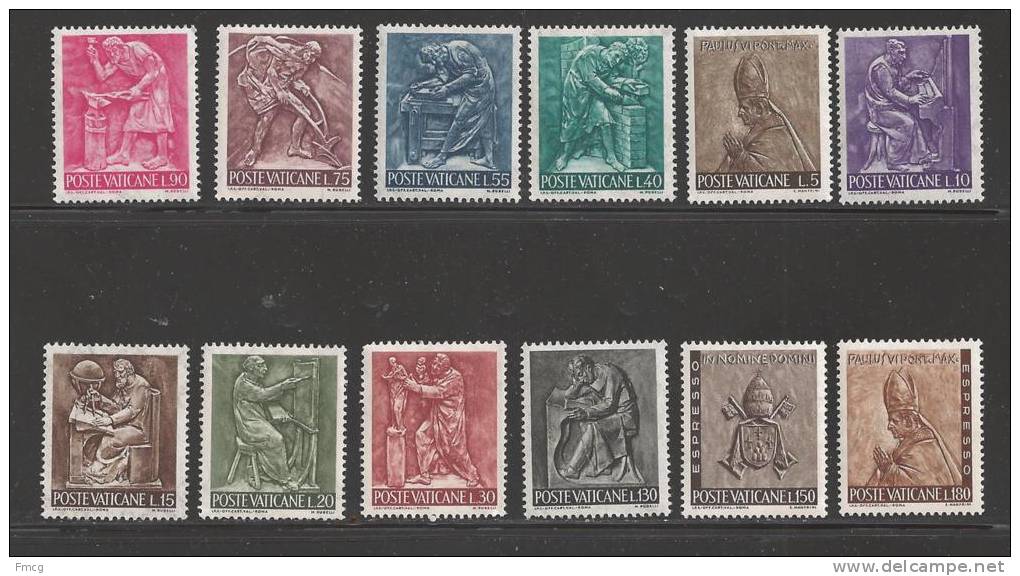 1966 Set Of 12, Regular & Special Delivery, Never Hinged - Unused Stamps
