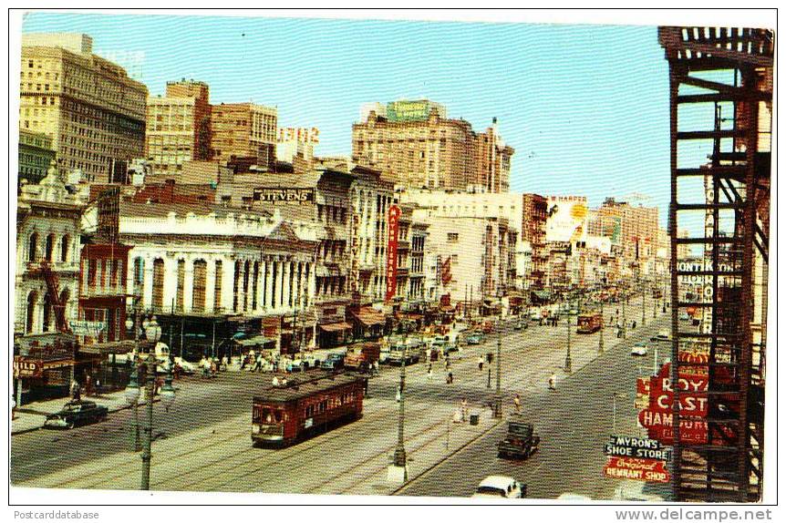 Canal Street, New Orleans, Louisiana - & Tram - Autres & Non Classés