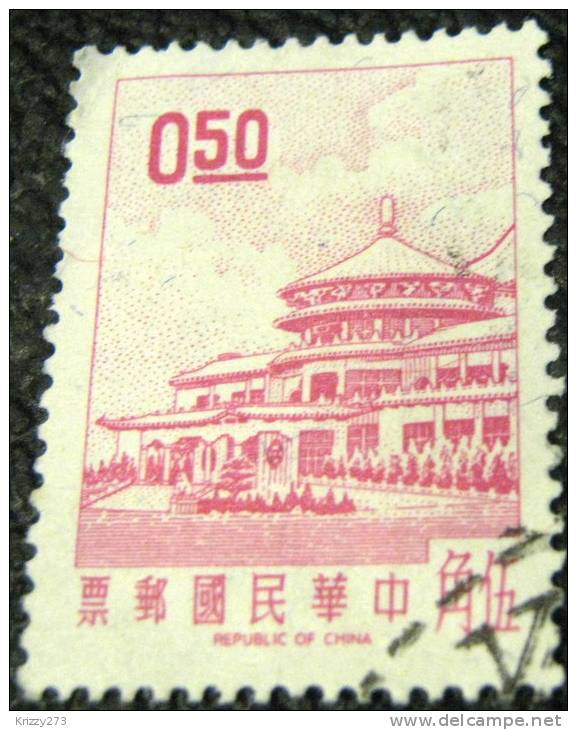 Taiwan 1968 Sun Yat Sen BUilding Yang Ming Shan 50c  - Used - Gebraucht