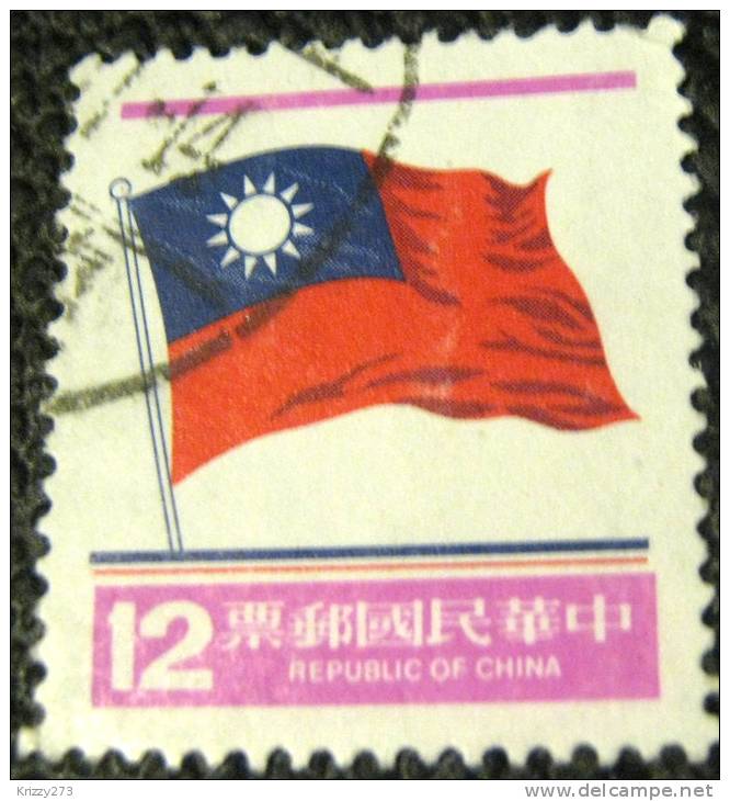 Taiwan 1980 Flag 12c - Used - Gebraucht