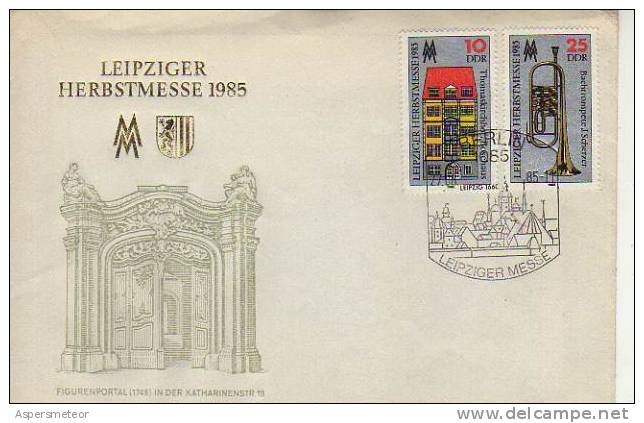 LEIPZIGER HERBSTMESSE 1885  DDR FIGURENPORTAL IN DER KATHARINENSTR. 19    OHL - Sonstige & Ohne Zuordnung