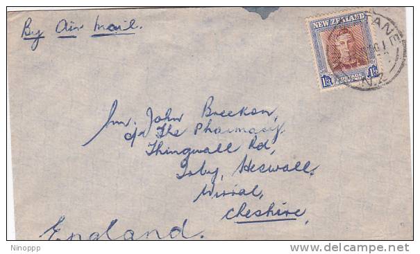 New Zealand 1950  Air Mail Cover To England - Airmail