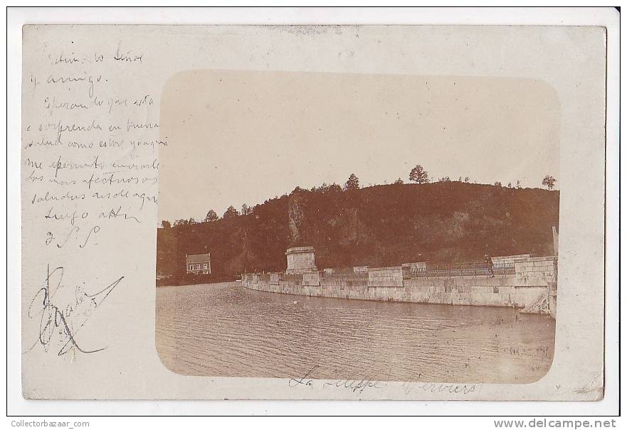 1903 Lac De La Gileppe Dam Verviers Real Photo Vintage Original Photo Postcard Cpa Ak (W3_1552) - Verviers