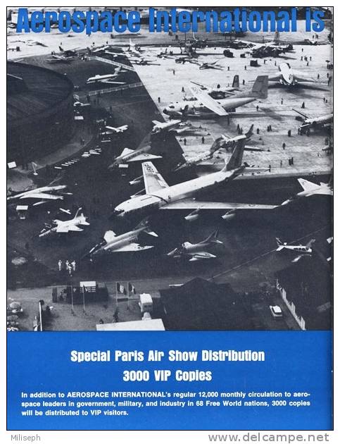 Magazine AEROSPACE INTERNATIONAL - MARCH 1967 -  Avions - Hélicoptères - Publicité PARIS AIR SHOW  (3252)
